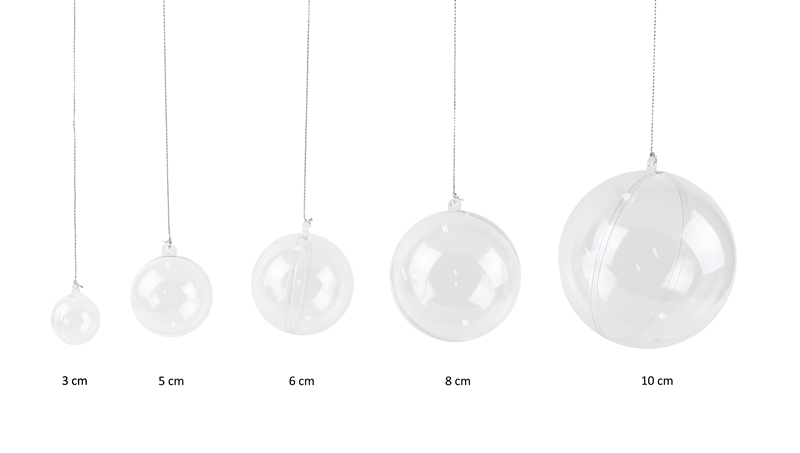 houder reflecteren wees stil Kerstballen 8 cm transparant (20 stuks) 🎄