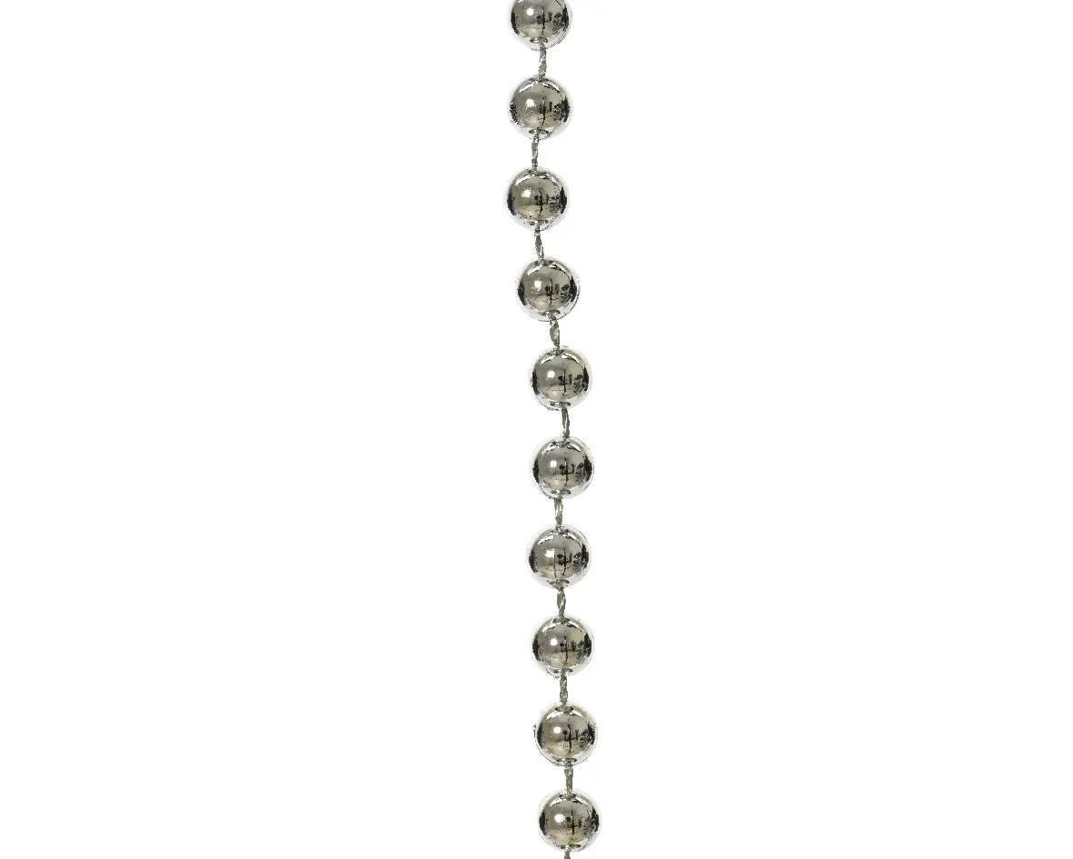 Kralenslinger metallic zilver 8 mm (10 meter)