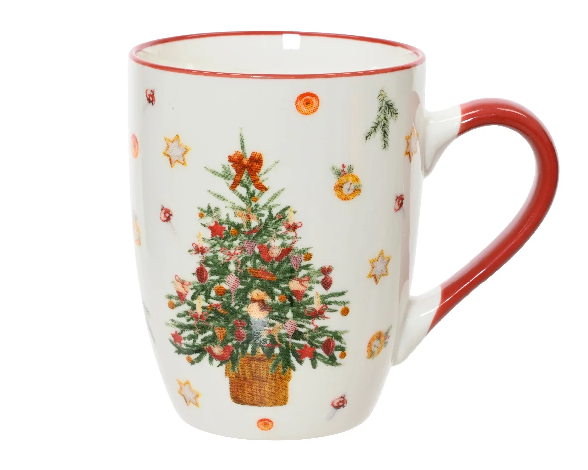 Kerstmok traditionele kerstboom 10 cm (1 stuk)