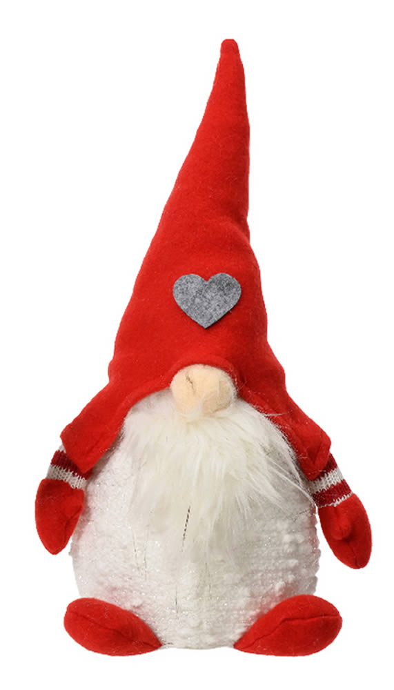 Gnome kerst wit 14 x 30 cm (1 stuk)