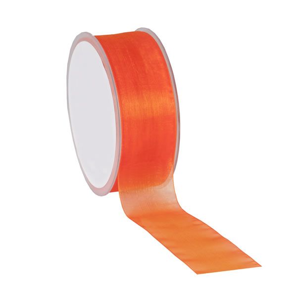 Organza Lint Oranje Mm Meter