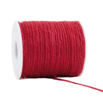 Jute Touw Rood 2 Mm 100 Meter